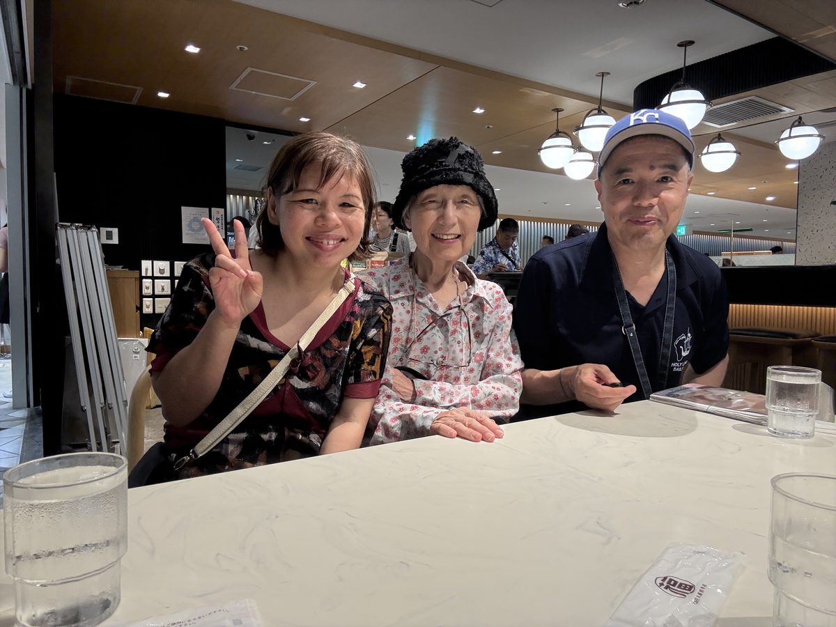 大阪にて郡谷親子と
